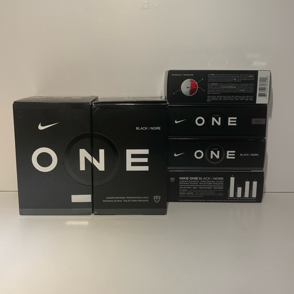 RARE VINTAGE 2005 NIKE ONE BLACK TW TIGER WOODS RUSH HOUR 3 PROMO GOLF BALLS CIB - Picture 10 of 10